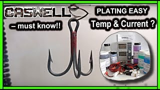 Electroplating basics – Current and Temperature after proper cleaning