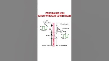 PC817 & 7414 based logic isolation circuit