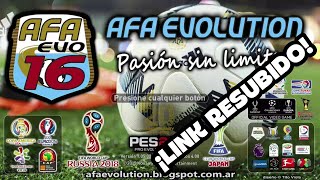 PES 2016 PATCH AFAEVO LATINO ARGENTINA (LINK RESUBIDO)