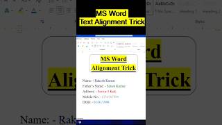 Ms Word #shorts #viral #shortcutkeys #tech #computers #short #msword #windowsyoutubeshorts
