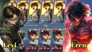 Eren Vs Levi (Attack on Titan) skins #mlbb