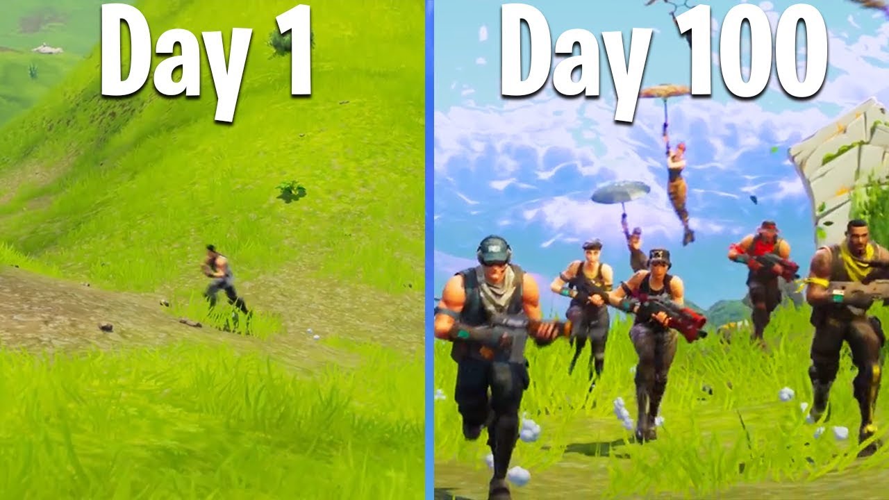 100 DAYS OF FORTNITE (Battle Royale's 100th Day Since Launch) YouTube