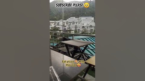 IIT MANDI📍|EAT PIZZA 🍕 WITH THIS VIEW🥰 #iit #iitmandi #shorts #viral #pizza