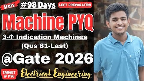 Machine PYQs Gate INDUCTION MACHINE |Electrical engineering Gate PYQs #gate #machine #gate2026#mtech