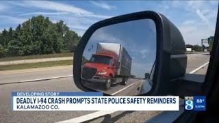 Deadly I-94 crash prompts state police safety reminders