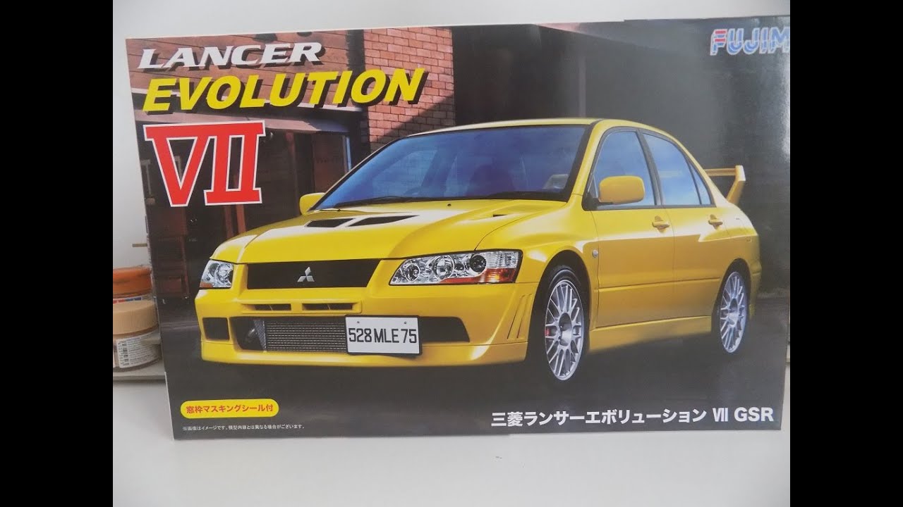 FUJIMI LANCER EVOLUTION VII WRC Rally Modell ungeöffnet Maßstab 124