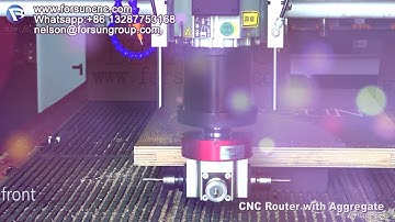 How does aggregate with 4 side head cnc router machine working for wood cabinet door closet