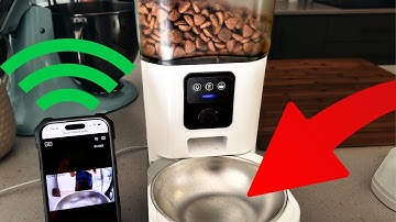 Automatic Pet Feeder with Camera: WiFi Auto Feeder with Night Vision with 7L Food Storage Container