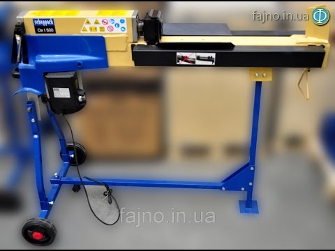 Видео инструкция для дровокола  Scheppach oxt – 500
