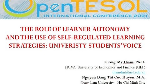 Presentation at OpenTesol Conference 2021 Nguyen Dang Thi Cuc Huyen