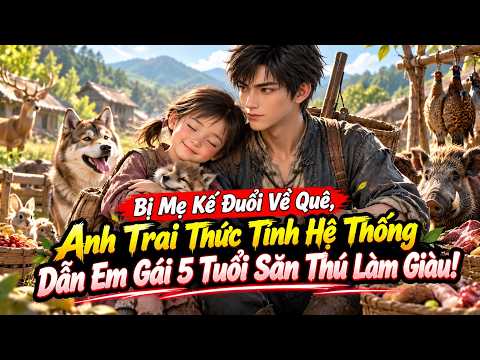 Bị Mẹ Kế Đuổi Về Quê, Anh Trai Thức Tỉnh Hệ Thống Dẫn Em Gái 5 Tuổi Săn Thú Làm Giàu! tập 1