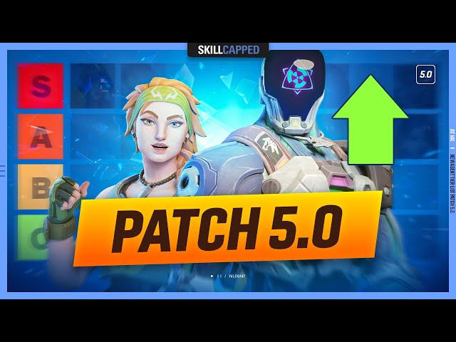 NEW Agent Tier List Patch 5.0 - PEARL BEST AGENTS? - Valorant