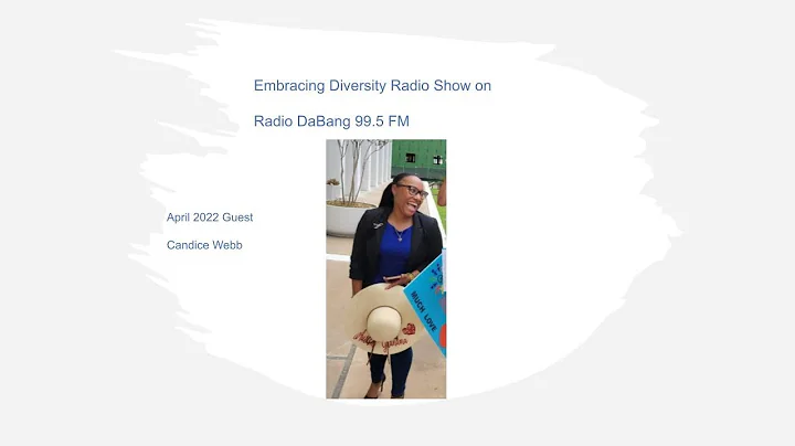Candice Webb on the Embracing Diversity Radio Show...