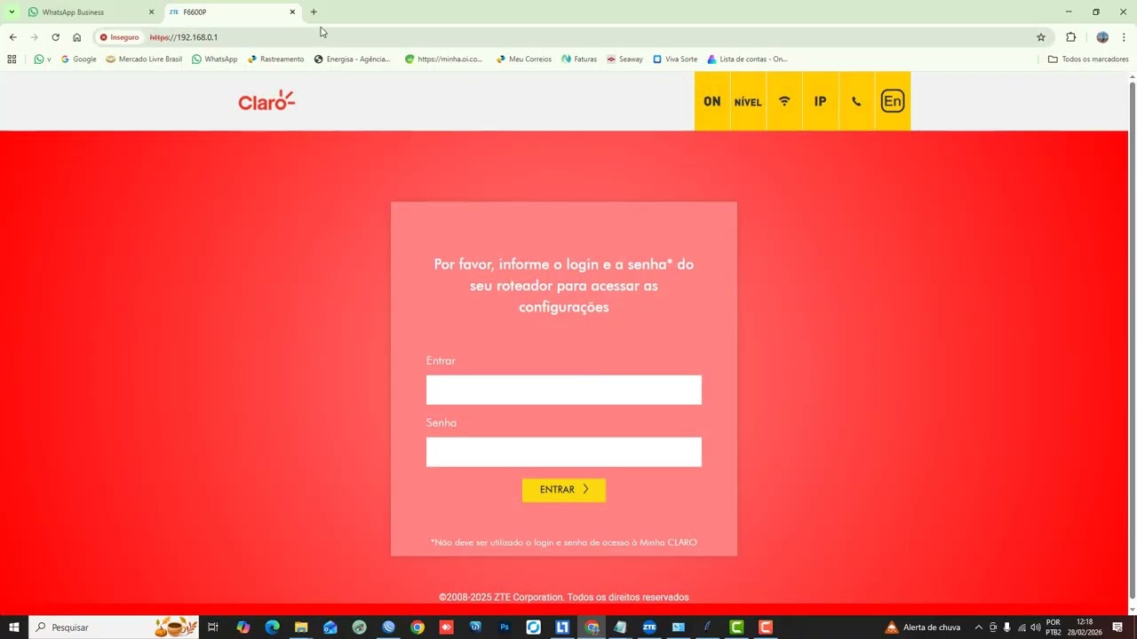 Desbloqueio ZTE F6600P 2025