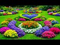 Peaceful Garden Walk Relaxing Garden Tour Through Beautiful Flowers Calm Nature 