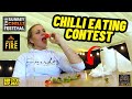  chili eating contest with uk chilli queen  surrey chilli festival day 2  sept 23