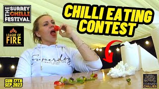 CHILI EATING CONTEST with UK Chilli Queen  SURREY CHILLI FESTIVAL Day 2  Sept '23