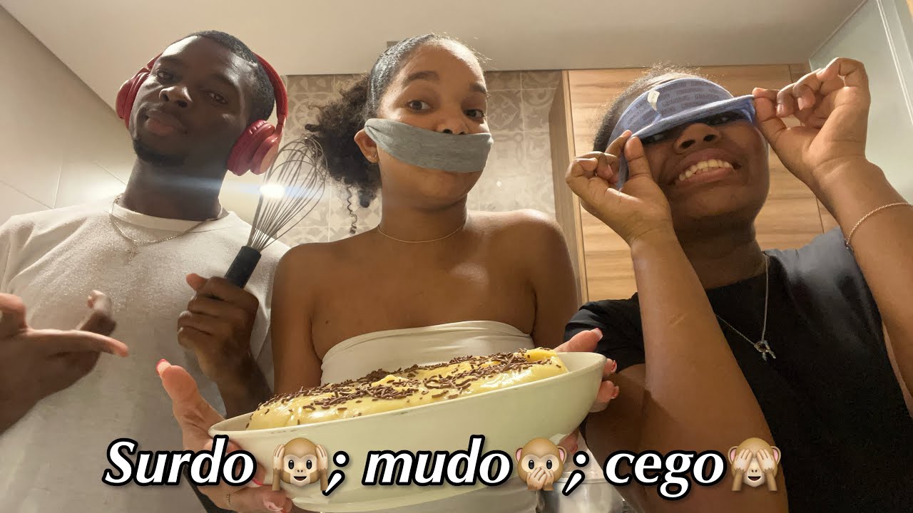 COMO FAZER UM BOLO ALAGADO COM UM CEGO, MUDO E SURDO🙈🙊🙉