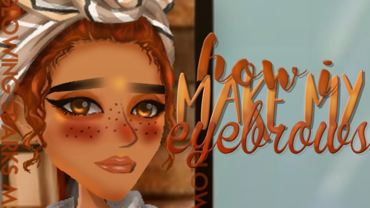 How I Make MSP Eyebrows  Tutorial On Medibang Glowing 