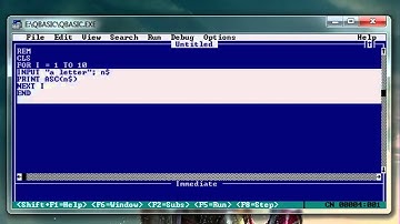 Qbasic Program to print the "ascii value" of anything!! & vice versa