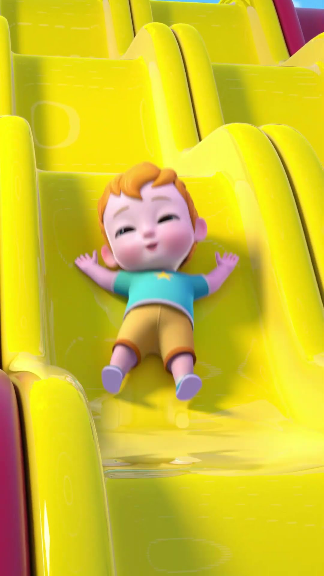 Baby \u0026 the Slide | Nursery Rhymes \u0026 Kids Songs | NuNu Tv  #childrensongs #toddlersongs #singalong