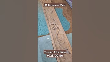 3D Carving on Wood #tusharartspune #wood #cnc #cncrouter #cncwood #carving #3d #3dcarving #3dart