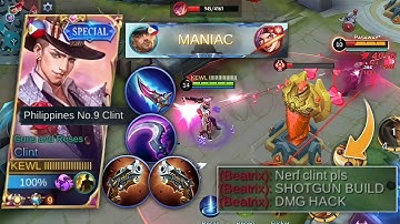 WHEN TOP PHILIPPINES CLINT TRY THIS DANGEROUS SHOTGUN BUILD!🔥 | (MUST WATCH✓) - MLBB