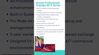 What's New in Sony BRAVIA P Series? XR Processor, ADA Compliance & Enhanced Warranties #avispl#sony