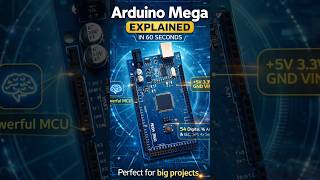 Arduino Mega explained in 60 seconds⚡️ made easy 🤖#Arduino #ArduinoMega #Robotics #Tech #STEM#new