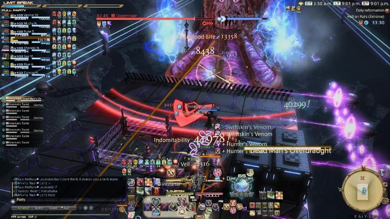 FINAL FANTASY XIV Online FFXIV Hell On Rails Extreme Viper DPS POV