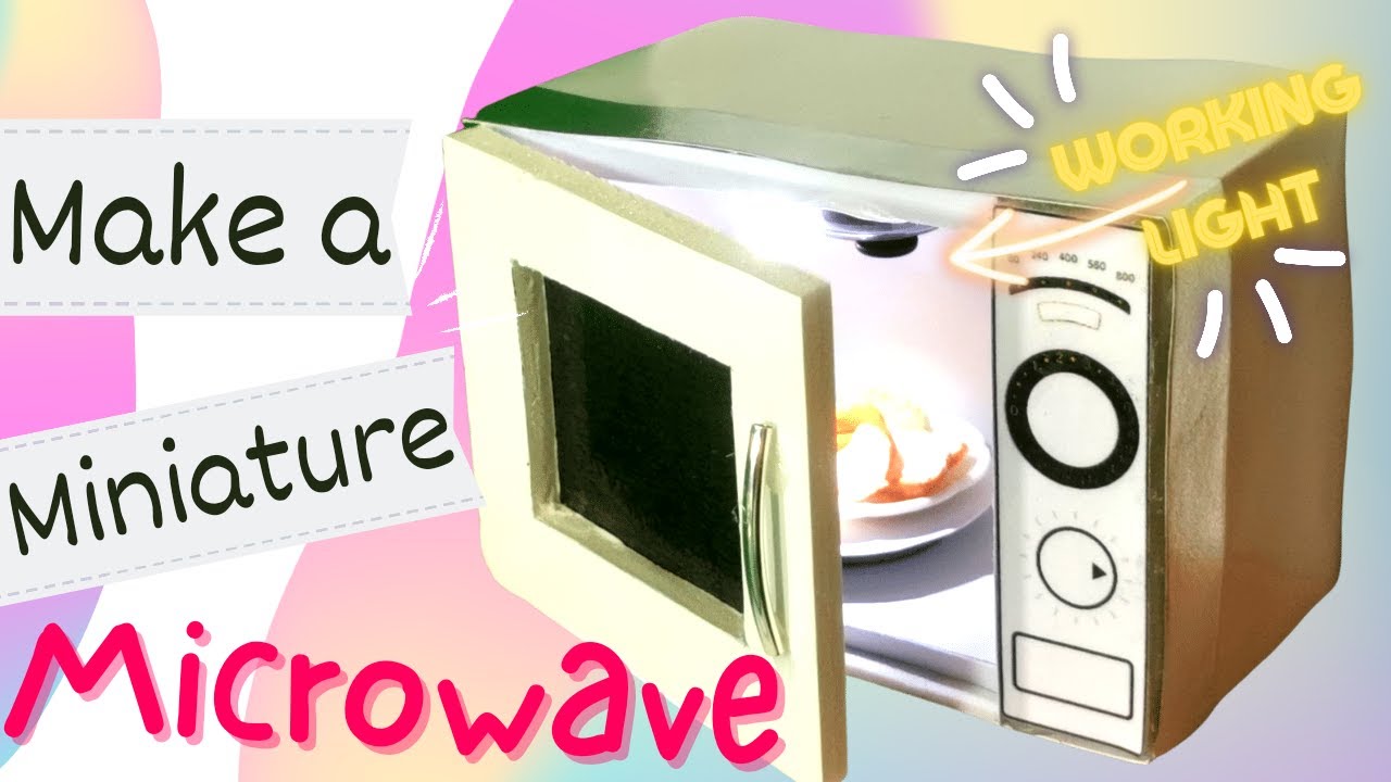 DIY amazing miniature microwave! Working like real oven! 100% 