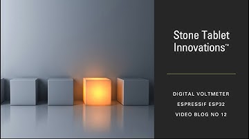 Stone Tablet Innovations Video No 12  Digital Voltmeter with .96" OLED Display