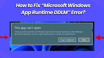 How to Fix “Microsoft Windows App Runtime DDLM” Error