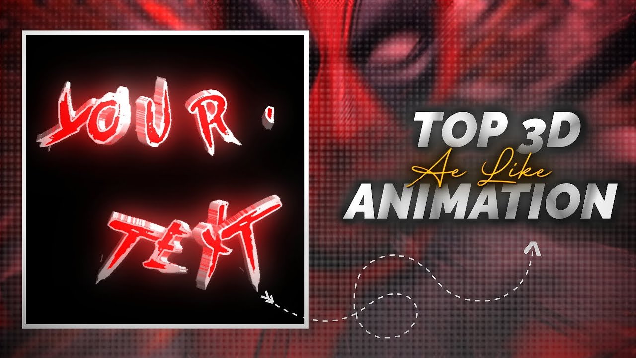 Ae Inspired 3D TEXT ANIMATIONS in ALIGHT MOTION FREE XML PRESETS QR ...