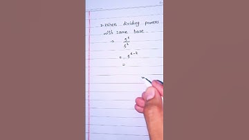 When dividing power with same base #maths #shorts #trending #education #exponents #fy
