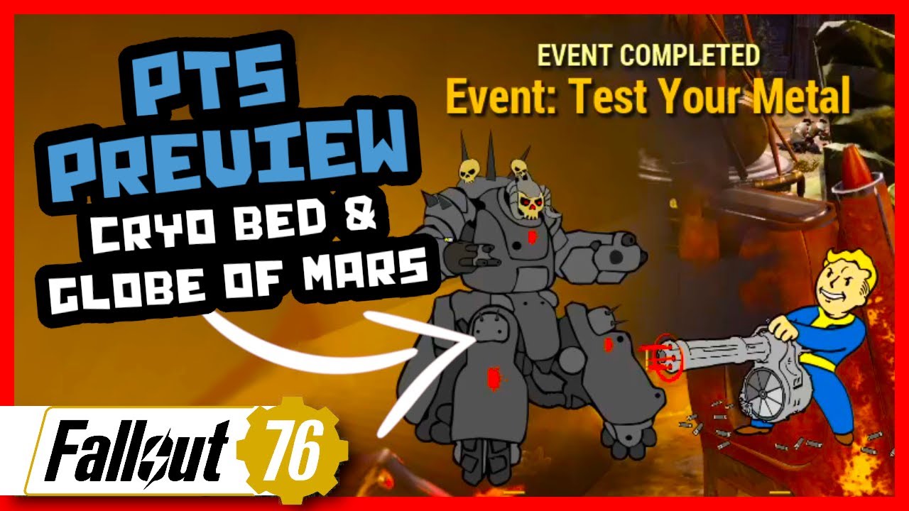 PTS Preview Cryo Bed & Antique Globe of Mars Fallout 76 YouTube