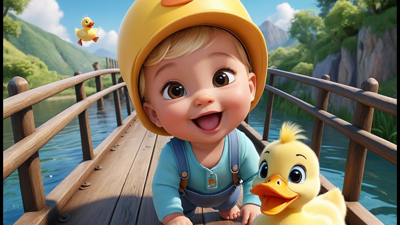 🦆 Cheerful Duckling Fixes the Wooden Bridge 🌉🎶 | Fun Action & Learning Song for Toddlers