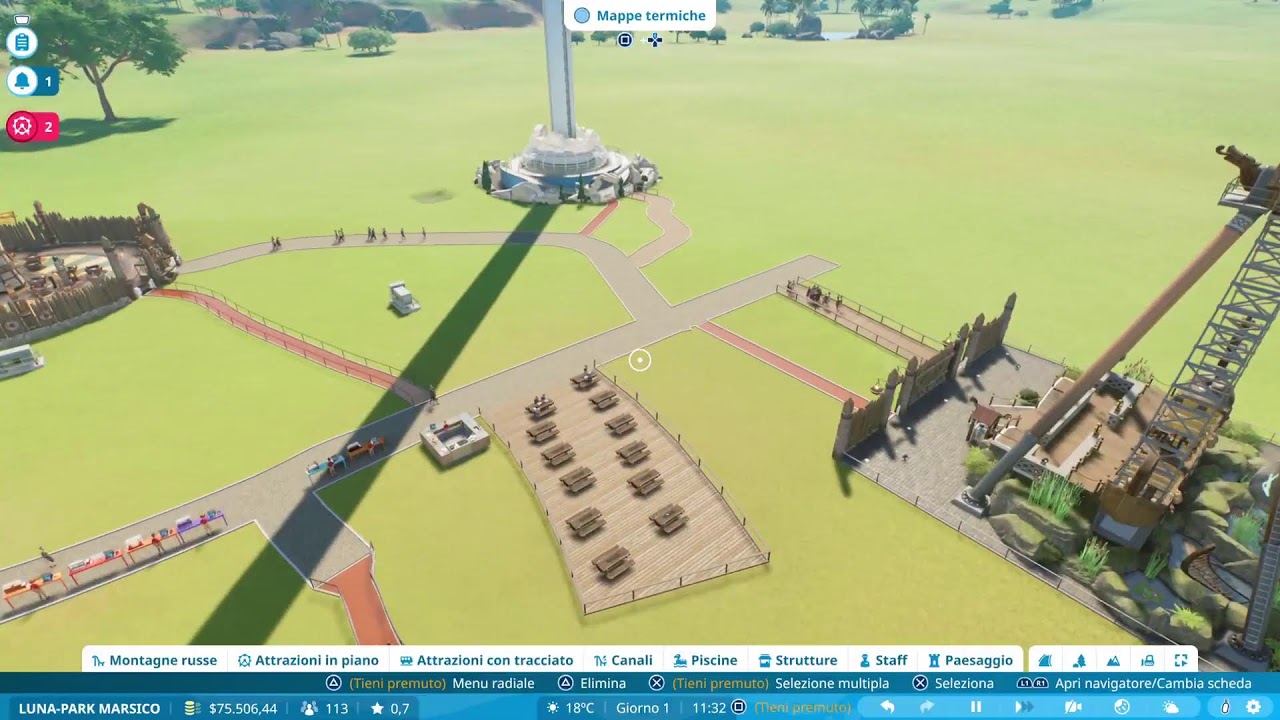 LUNA-PARK MARSICO SU PS5  "PLANET COASTER 2"