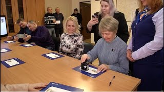 Гашение почтовой марки в честь 125-летия Михаила Исаковского