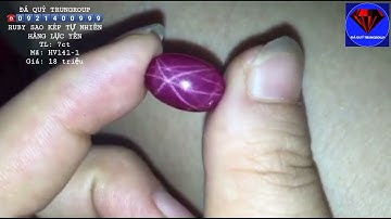 Ruby sao kép Lục Yên 7ct [ HV141-1 ] giá 18 triệu - 0921400999