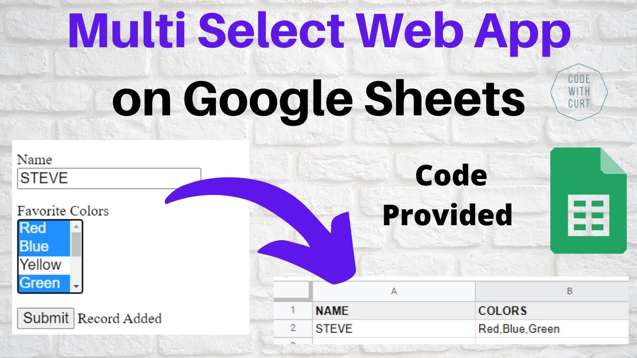 Create Multi Select App On Google Sheets YouTube Create Multi Select App On Google Sheets YouTube