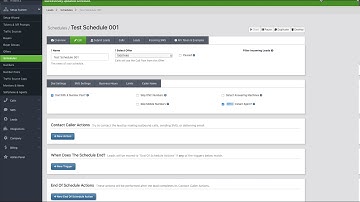 TD V2.1 - Setup Schedules