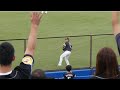 松田、今宮とファンのキャッチボール（福岡ソフトバンクホークス）