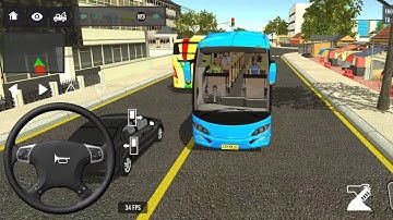 2024 Indonesia Bus Simulator Full Traffic Driving Hill Road Offroad Android New Gameplay |#539