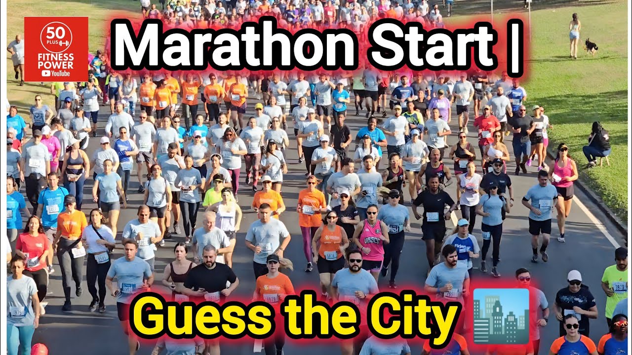Marathon Start | Guess the City 🏃🔥 Drone View Motivation [4K]