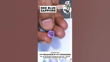 Certified Red Blue Sapphire Gemstone Authentic Affordable Available At Gem Testing Lab 