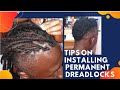 Tips on how to install permanent locs extension on a very short hair/dreadlock class