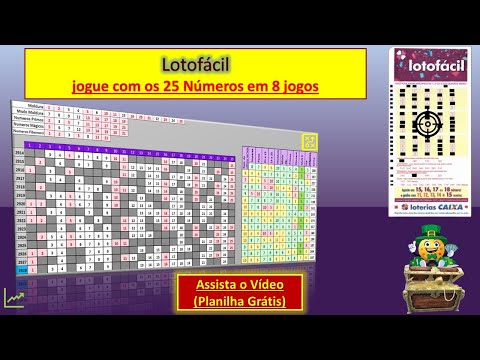 Lotofacil 5.000.000,00 Vamos escolher os Números nessa super planilha de  estudos ( Grátis) 