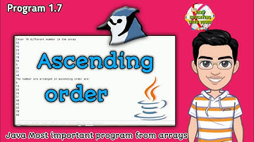 Java Program To Arrange Number In Ascending Order | Java Programs | Ascending Order Java Program