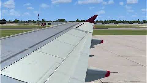 Airbus A321 taxi and takeoff at KORD (fsx: Steam Edition)